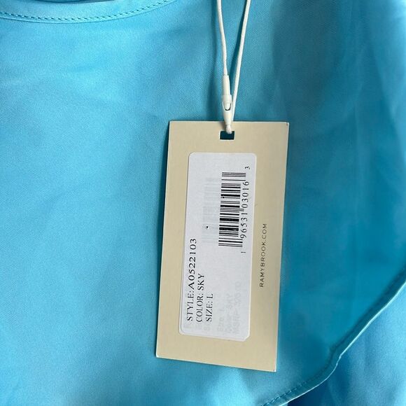 Ramy Brook Scarlett Top in Sky Blue, NWT, Size L - Picture 7 of 8